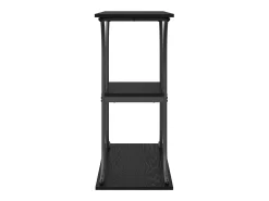 Mesa Consola con estante Roble negro 101 x 35 x 80.5 cm