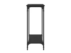 Mesa Consola con estante Roble negro 101 x 30.5 x 75 cm
