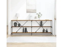 Mesa Consola con estante Otro Madera Vieja 180 x 30 x 75 cm