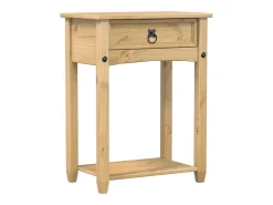 Mesa consola Corona 55x35x73 cm madera maciza de pino