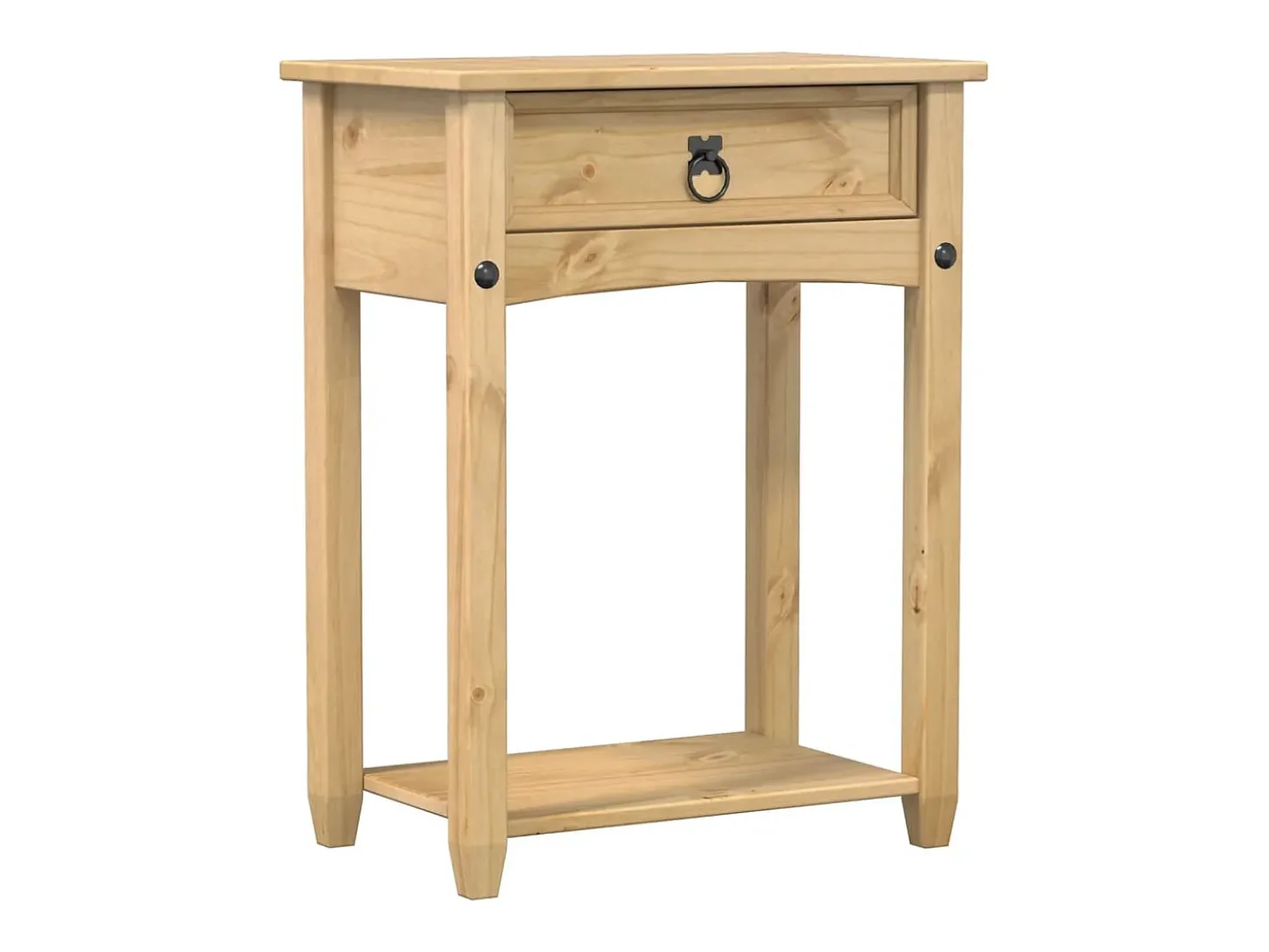 Mesa consola Corona 55x35x73 cm madera maciza de pino
