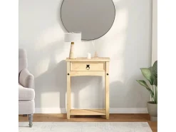 Mesa consola Corona 55x35x73 cm madera maciza de pino
