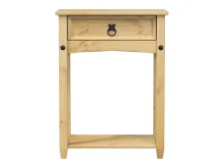 Mesa consola Corona 55x35x73 cm madera maciza de pino