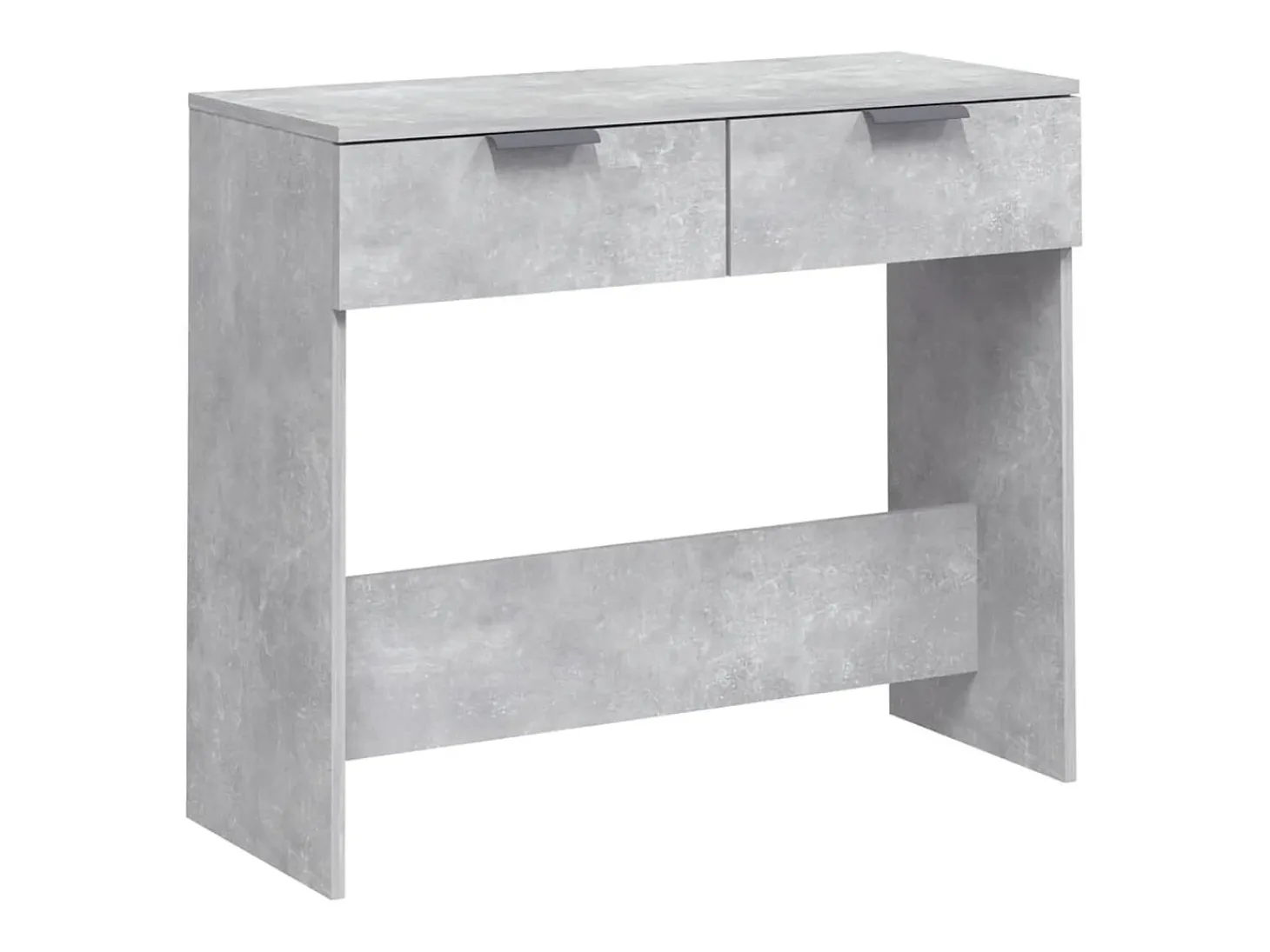 Mesa consola de hormigón gris 90x36x75 cm Madera de ingeniería