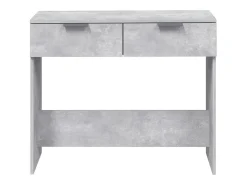 Mesa consola de hormigón gris 90x36x75 cm Madera de ingeniería