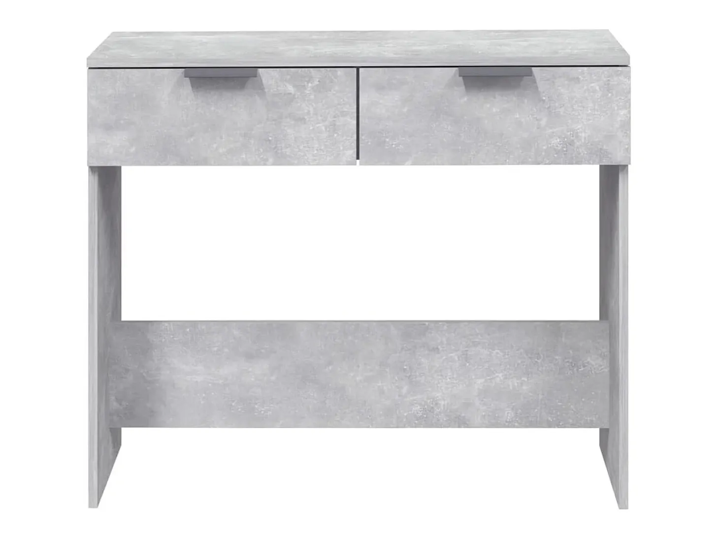 Mesa consola de hormigón gris 90x36x75 cm Madera de ingeniería
