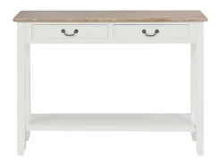 Mesa consola de madera blanco 110x35x80 cm ES567826
