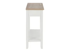 Mesa consola de madera blanco 110x35x80 cm ES567826
