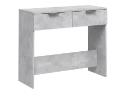 Mesa consola de madera contrachapada gris hormigón 90x36x75 cm