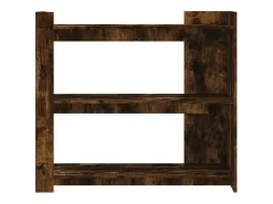 Mesa consola de madera de ingeniería roble ahumado 100x35x90 cm ES670961