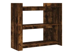 Mesa consola de madera de ingeniería roble ahumado 100x35x90 cm ES670961
