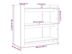 Mesa consola de madera de ingeniería roble Sonoma 100x35x90 cm