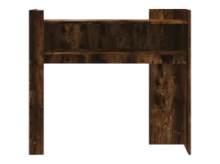 Mesa consola de madera de ingeniería roble ahumado 100x35x90 cm ES725635