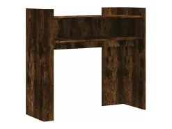 Mesa consola de madera de ingeniería roble ahumado 100x35x90 cm ES725635