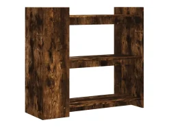 Mesa consola de madera de ingeniería roble ahumado 100x35x90 cm