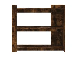 Mesa consola de madera de ingeniería roble ahumado 100x35x90 cm