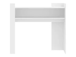 Mesa consola de madera de ingeniería blanca 100x35x90 cm