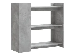 Mesa consola de madera de ingeniería gris hormigón 100x35x90 cm