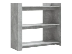 Mesa consola de madera de ingeniería gris hormigón 100x35x90 cm