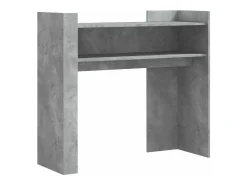 Mesa consola de madera de ingeniería gris hormigón 100x35x90 cm ES878607