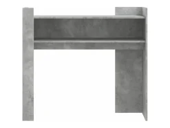 Mesa consola de madera de ingeniería gris hormigón 100x35x90 cm ES878607
