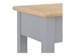 Mesa consola de madera gris 110x35x80 cm
