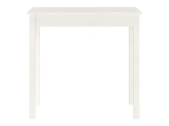 Mesa consola de madera maciza de pino blanco 80x40x75 cm
