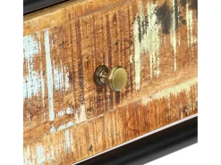 Mesa consola de madera maciza reciclada 118x30x75 cm