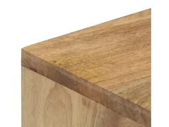 Mesa consola de madera maciza de mango 90x45x75 cm