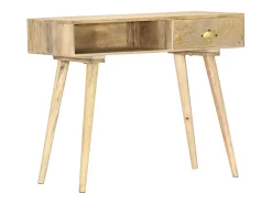 Mesa consola de madera maciza de mango 90x45x75 cm