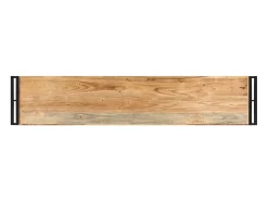 Mesa consola de madera maciza de acacia 150x30x75 cm