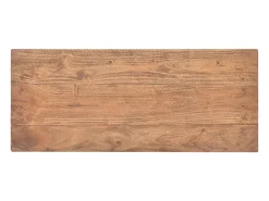 Mesa consola de madera maciza de caoba 69x28x70 cm