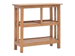 Mesa consola de madera maciza recicladaa 69x28x70 cm