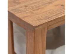 Mesa consola de madera maciza recicladaa 69x28x70 cm