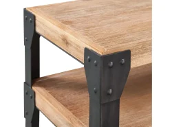 Mesa consola de madera maciza reciclada 120x40x85 cm
