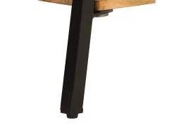 Mesa consola de madera maciza de mango 110x30x75 cm