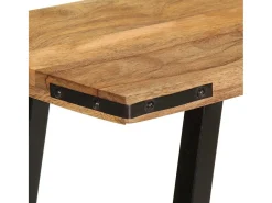 Mesa consola de madera maciza de mango 110x30x75 cm