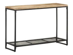 Mesa consola de madera maciza de mango 110x35x75 cm