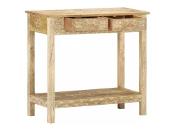 Mesa consola de madera maciza de mango 80x35x74 cm ES855061