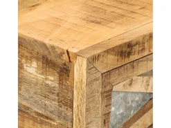 Mesa consola de madera maciza de mango 110x30x76 cm