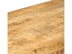 Mesa consola de madera maciza de mango 110x30x76 cm