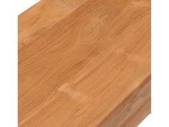 Mesa consola de madera maciza de teca 110x35x75 cm