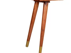 Mesa consola de madera maciza de acacia 90x35x76 cm