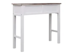 Mesa consola de madera marrón 90x30x77 cm ES977683