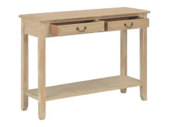 Mesa consola de madera 110x35x80 cm