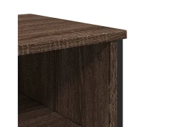 Mesa consola de roble marrón 100x35x74,5 cm madera de ingeniería