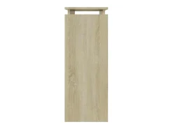 Mesa consola de roble Sonoma 80x30x80 cm madera de ingeniería