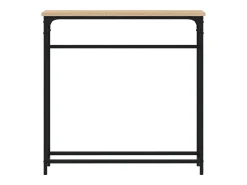 Mesa consola de roble Sonoma 75x19,5x75 cm madera de ingeniería