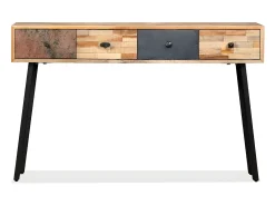 Mesa consola de teca maciza reciclada 120x30x76 cm ES765349