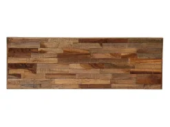Mesa consola de teca maciza reciclada 90 x 30 x 76 cm